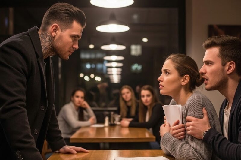 Her Abusive Ex Attacked Her at a Café — The Mafia Boss Said “Nobody Touches What’s Mine”