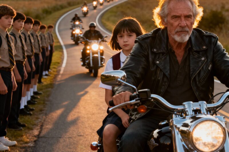 She Walked to School Alone Every Day… Until a Dozen Bikers Appeared