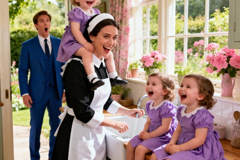 MILLIONAIRE RETURNS TO HIS MANSION AND FINDS THE MAID WITH HIS TRIPLETS. WHAT HAPPENED NEXT WILL MAKE YOU HATE HIM FOREVER.