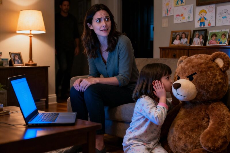 I overheard my five-year-old daughter whispering to her teddy bear about her daddy’s secrets: “Daddy said you’ll never find out.”