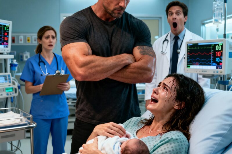 My husband looked at the newborn right after the delivery and said with a smirk, “We need a dna test to be sure it’s mine.” The room fell silent whenI held the baby, tears welling in my eyes