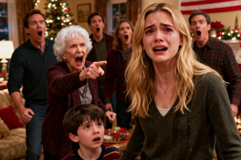 On Christmas Eve, I went to my grandmother’s house with my six-year-old son. My mother opened the door, glanced at me, and said coldly, “Go home — there’s no place for you here.” So I turned around and left. Ten minutes later, my grandmother called, her voice trembling with anger…