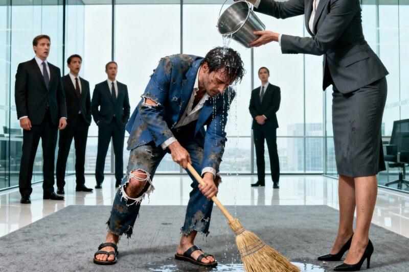 THE MANAGER HUMILIATED HIM FOR LOOKING POOR… THE NEXT DAY THEY DISCOVER HE WAS THE OWNER OF THE COMPANY