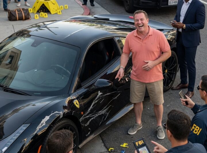 He scratched a Black man’s $200,000 Ferrari and laughed gleefully—until the FBI showed up to arrest their agents.
