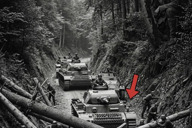 How One Apache’s “Primitive” Log Trap Immobilized a Panzer Column — Blocked the Road for 2 Days