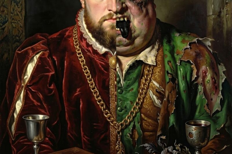 From Golden Prince to Rotting Tyrant: The Tragic and Grotesque Transformation of King Henry VIII