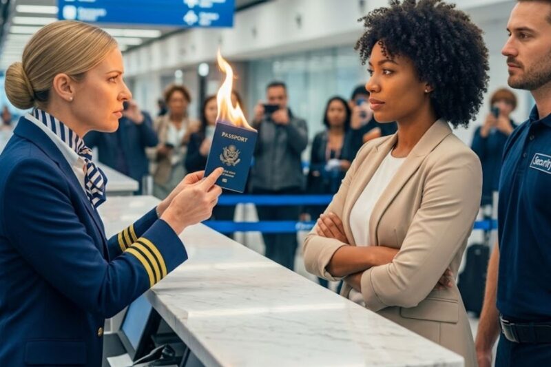 BLACK CEO’s Passport Burned at Gate — 12 Minutes Later, She Shut the Terminal Down with One Call