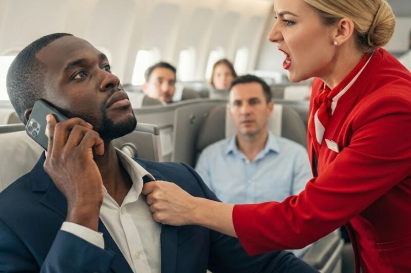 Get Out of First Class!” Attendant Slapped Black CEO — Then Froze When He Said “I Own the Plane”