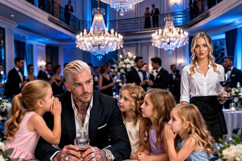 Mafia Boss Was Having Tea Alone Until A Waitress’s 4 Daughters Whispered “Pretend You’re Our Father”