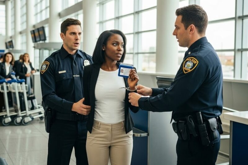 Cops Handcuff Black Woman At Airport — Unaware She’s A Federal Marshal