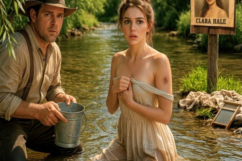 A Lonely Rancher Found a Woman Bathing in His Creek… But Then He Recognized Her Beautiful Face…