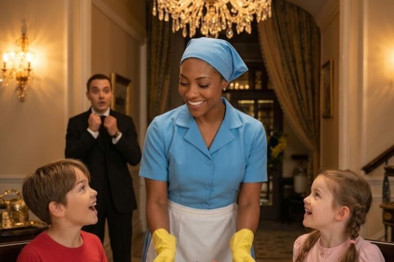 Millionaire Comes Home Earlier Than Usual — and What His Black Maid Did Made Him Cry