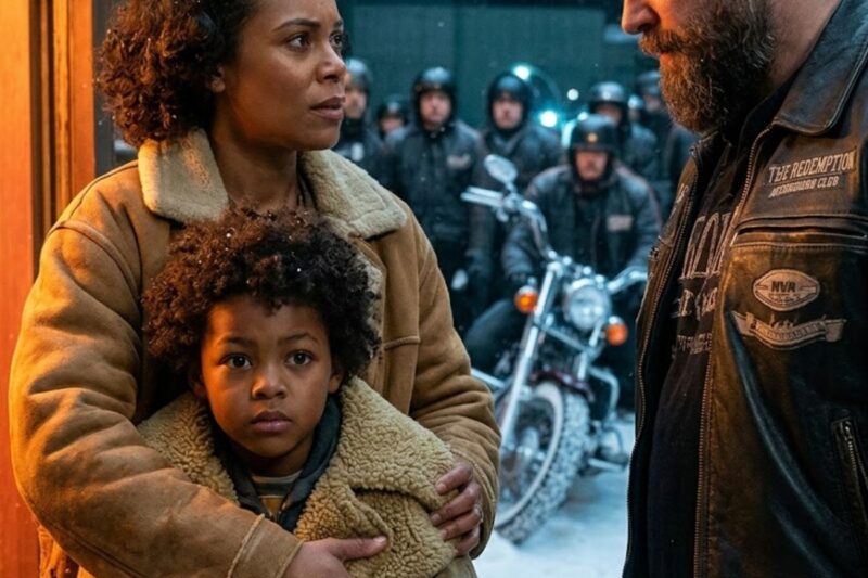 Black Single Mom Shelters 25 Freezing Bikers, Next Morning 1500 Hells Angels Stops Outside Her Door