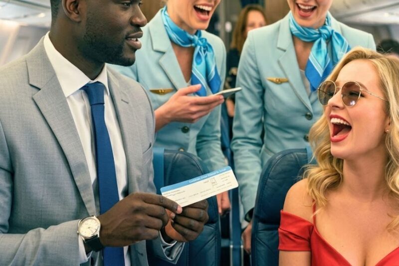 White Woman Blocks Black CEO from First Class — Then Minutes Later, He Fires the Entire Flight Crew
