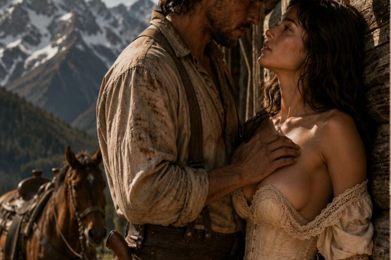 What Did the Lonely Cowboy Whisper to the Widow That Made Her Forget the Storm Outside?