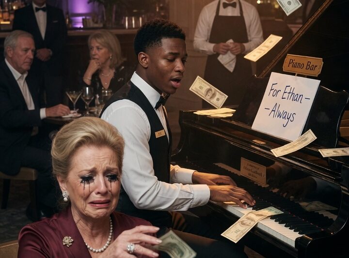 Millionaire Woman Laughs at Black Waiter — Until His Piano Song Makes Her Break Down