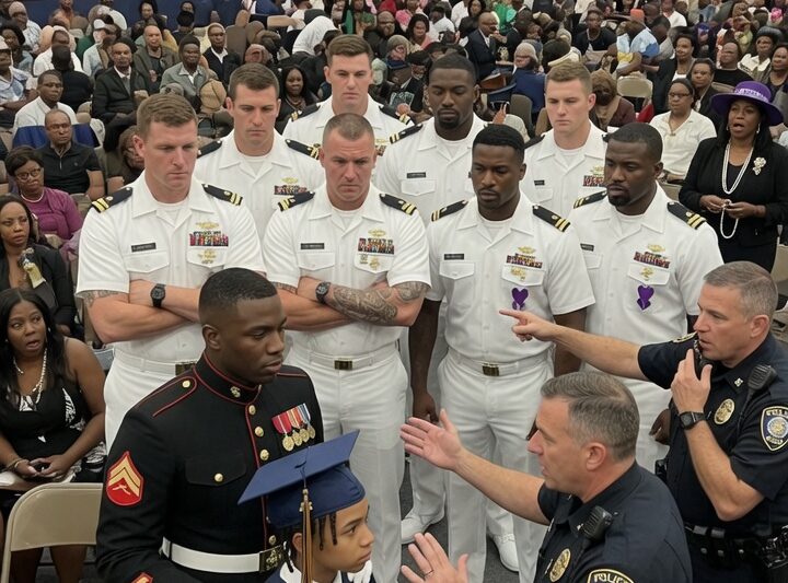 They Profiled a Marine Veteran at graduation… Then 6 Tier-1 SEALs Rose to Back Him Up.