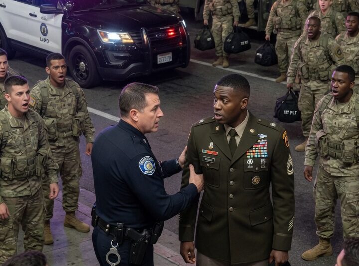 Cop Unjustly Arrests a Black Soldier—Instantly Regrets It When His Platoon Shows Up.