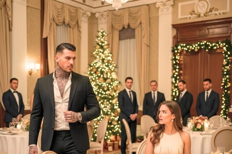 His secretary sits alone at Christmas dinner – what the mafia boss then does is shocking.