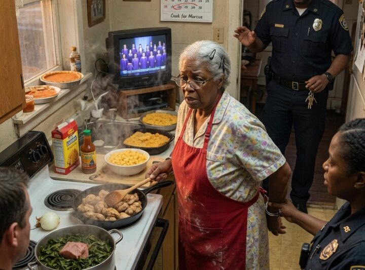 They arrested an old woman at dinner: she was completely stunned when her son walked in with a police badge.