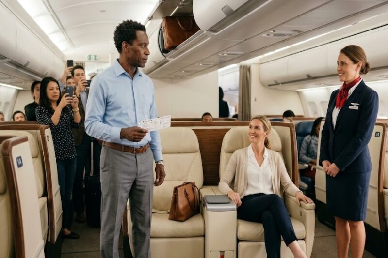 White Woman Snatched Black CEO’s Seat — Then Froze When He Said: I Own This Airline