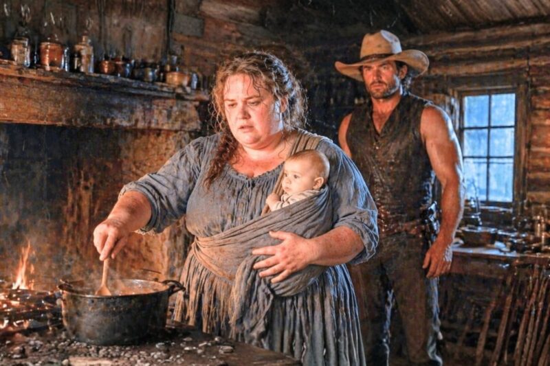 The cowboy hired a fat widow to cook, but it was his baby’s eyes that rekindled his heart.