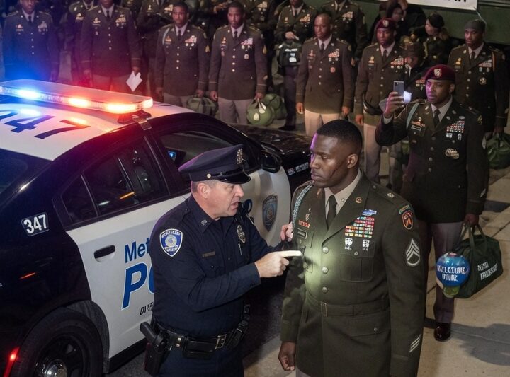 Officer Arrests Black Man in Uniform — Doesn’t Know His Entire Platoon Just Landed