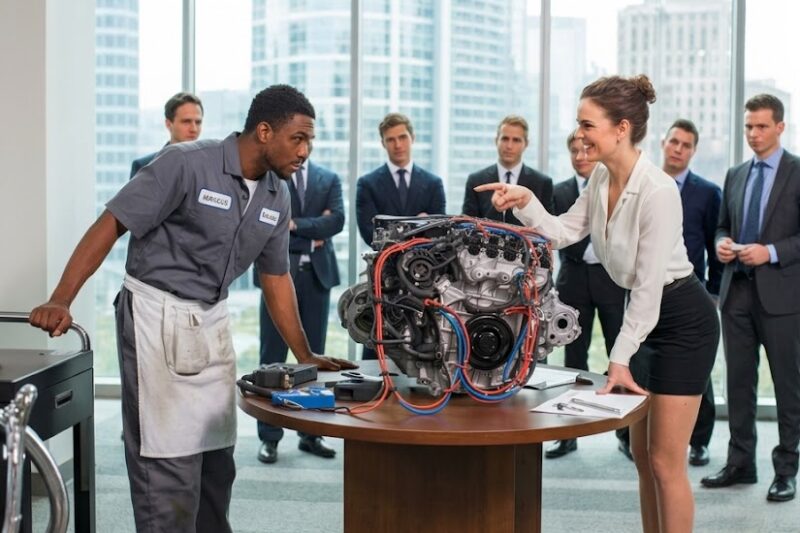Female CEO Mocked a Black Mechanic: “Fix This Engine and I’ll Marry You” — Then He Did
