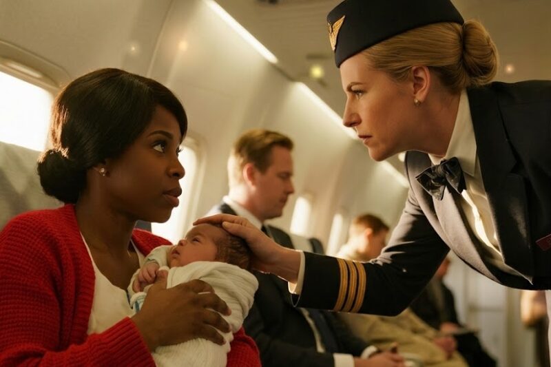 Flight Attendant Slapped Black Mom holding Baby — Didn’t Know Her Husband Owned the Airline!