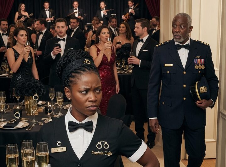 Arrogant Captain Humiliates a Waitress—Until the Most Powerful Man in the Room Steps In.