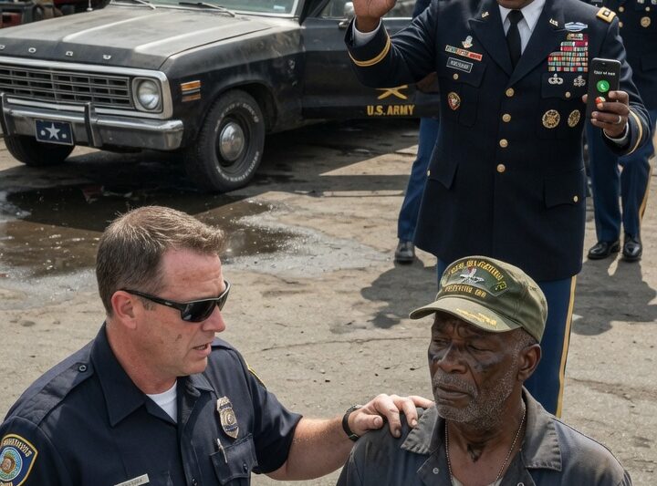 Cop Mocked a Dirty Mechanic and Put Him in Cuffs — Seconds Later, a General Walked In