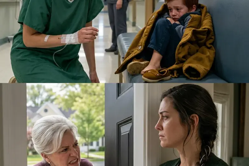 I woke up from surgery to find my four-year-old son abandoned on a hospital bench, crying into my coat. When I called my mother, she didn’t panic. She laughed and said, “Your sister needed us more.” That night, with stitches still burning, I changed every lock on my house. But the real nightmare began the next morning—when she returned with her old key, certain it would still open my door.
