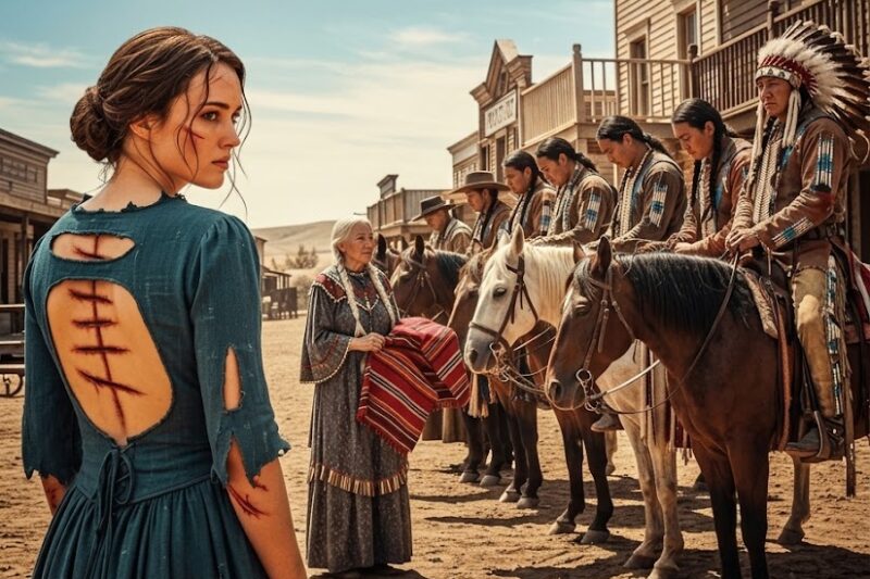 The Young Saloon Girl Took 7 Lashes Meant for an Elderly Native Woman—By Morning, the Woman’s ……