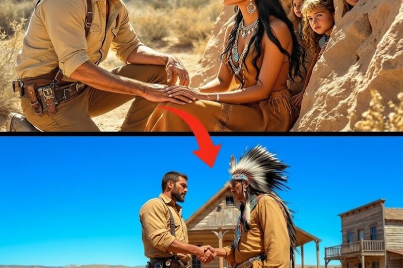 Struggling Single Dad Cowboy of 3 Found a Navajo Princess Trapped in a Bear Trap—The Next Day, the..
