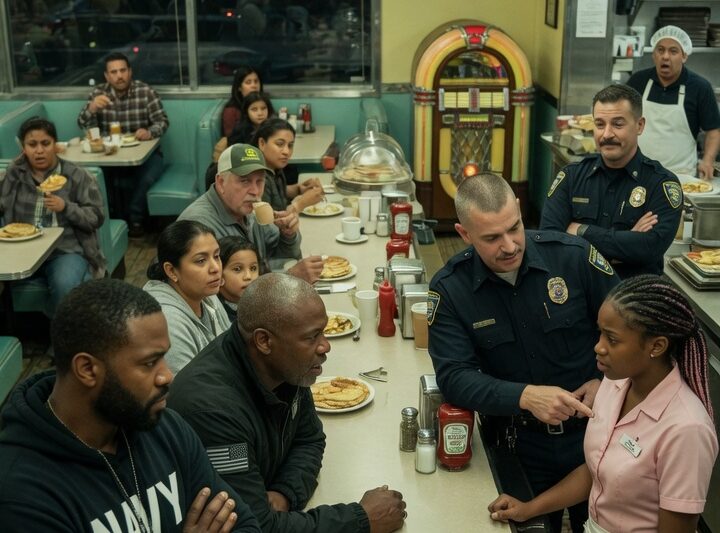 The Moment a Busy Diner Went Dead Silent After Two Navy SEALs Confronted Corrupt Cops.