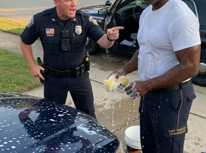 Cop Humiliates Black Man Washing His Car — Then Discovers He’s His Commanding Officer