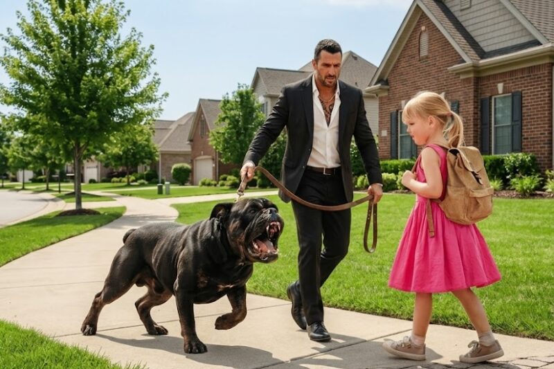 Nobody Could Tame This Mafia Boss’s Bulldog — Then a Little Girl Did Something Shocking!
