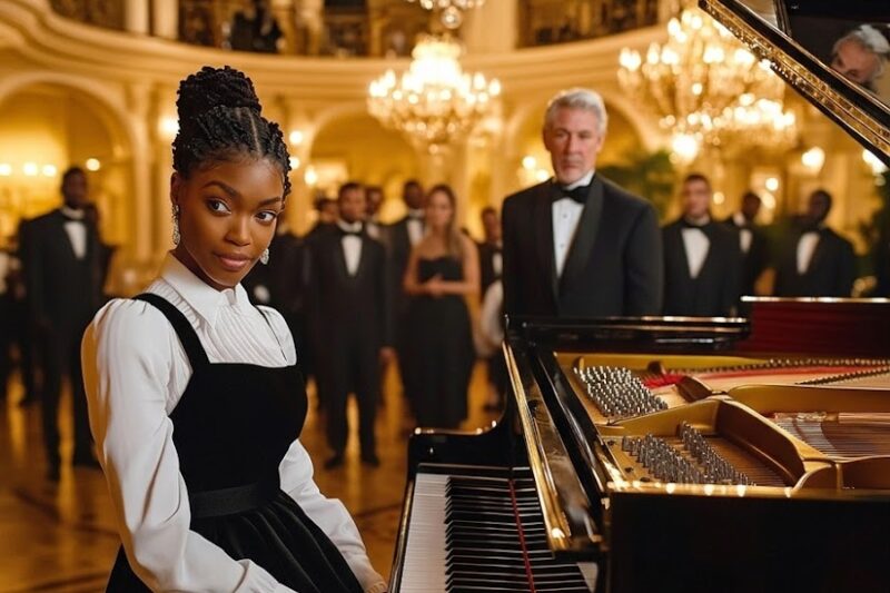 Rich Man Forces Black Waitress to Play Piano to Mock Her, But Her Talent Leaves Him Speechless