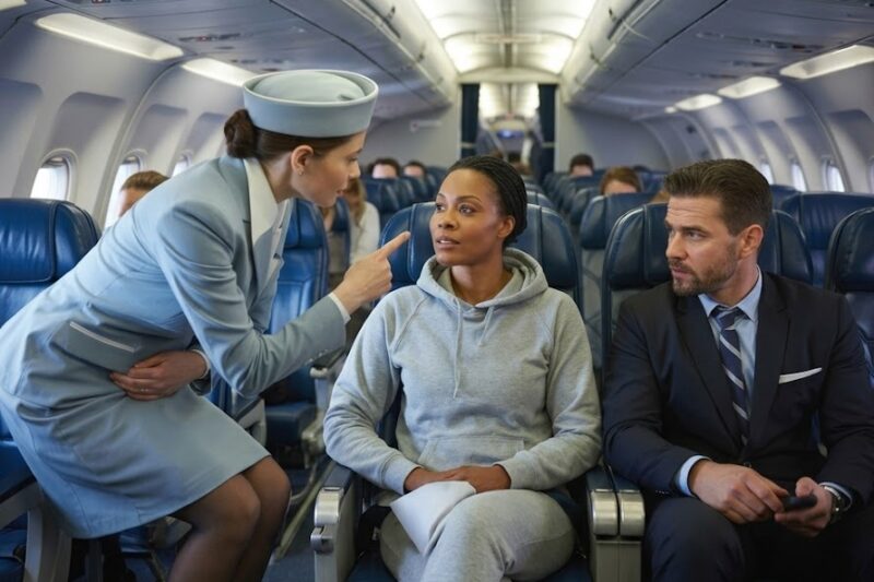 Flight Attendant Slaps a Black Woman – Unaware She’s the Billionaire Who Owns the Plane!