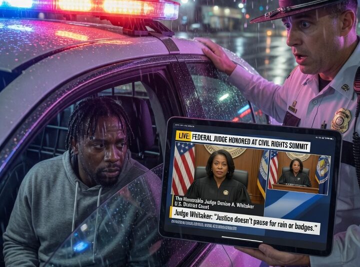 Cop Wrongfully Arrests Black Man In The Rain — Freezes Seeing A Federal Judge On Screen