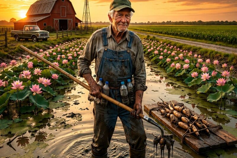 They Said His Cursed Swamp Was Worthless — He Grew Lotus Root & Sells Out at Double Price