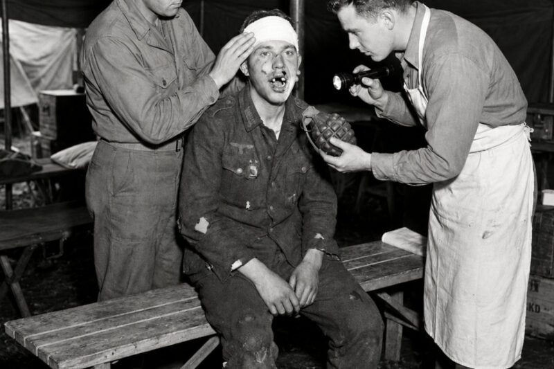 “My Teeth Are Gone” – A 21-Year-Old German POW Arrived With Smashed Mouth From Grenade Blast