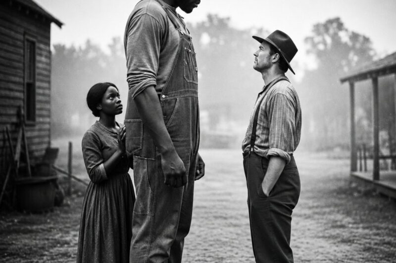 The rich farmer mocked the enslaved woman, but he trembled when he saw her brother, who was 2.10m