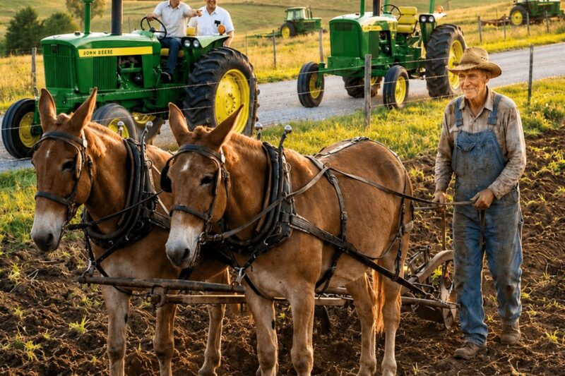 They Mocked the Last Farmer Still Using Mules in 1970 — When Gas Prices Tripled, He Was the Only One