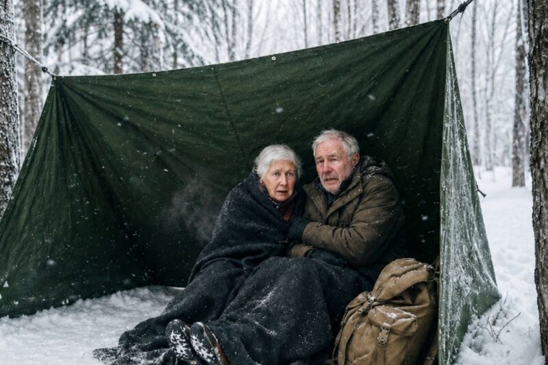 Betrayed by Children—Elderly Couple Survived The Blizzard in a Thin, Tiny Tent