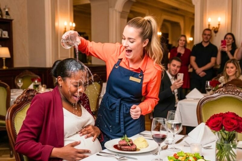Waitress Dumped Water on Pregnant Black Woman—24 Hours Later, The Restaurant Was Shut Down