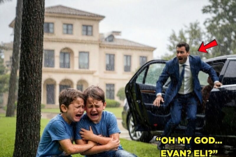 Millionaire Returned Home Unannounced and Found His Twin Son Abandoned by His Wife in the Rain…