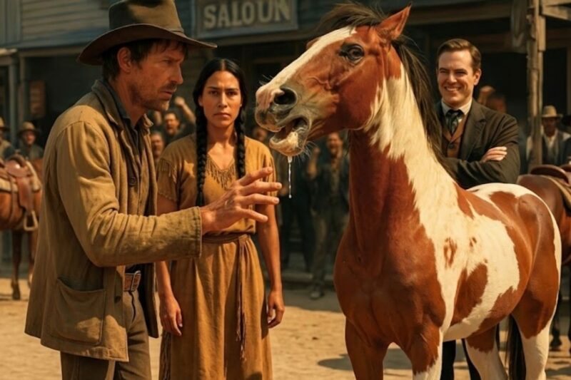 A Struggling Cowboy Won a ‘Broken’ Horse in a Bet—He Didn’t Know the Beautiful Native Woman Who…