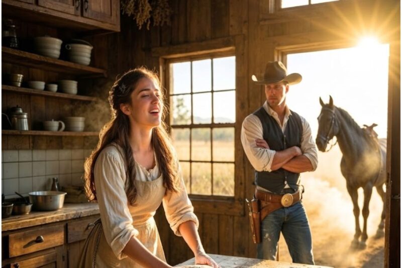She Was Cooking Alone in the Kitchen—Until The Cowboy Crossed By & Stopped When He Heard Her Humming