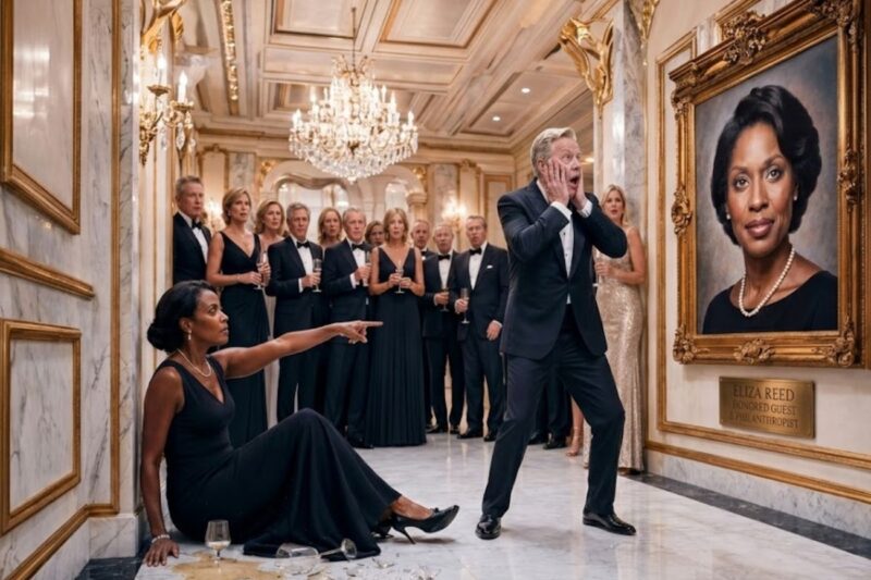 Billionaire Knocks Black Woman Down at Gala — Doesn’t Know Her Portrait Hangs in Lobby Behind Him
